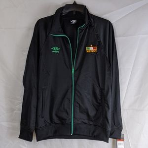 NWT Umbro Black Lightweight Jacket Coat MEXICO